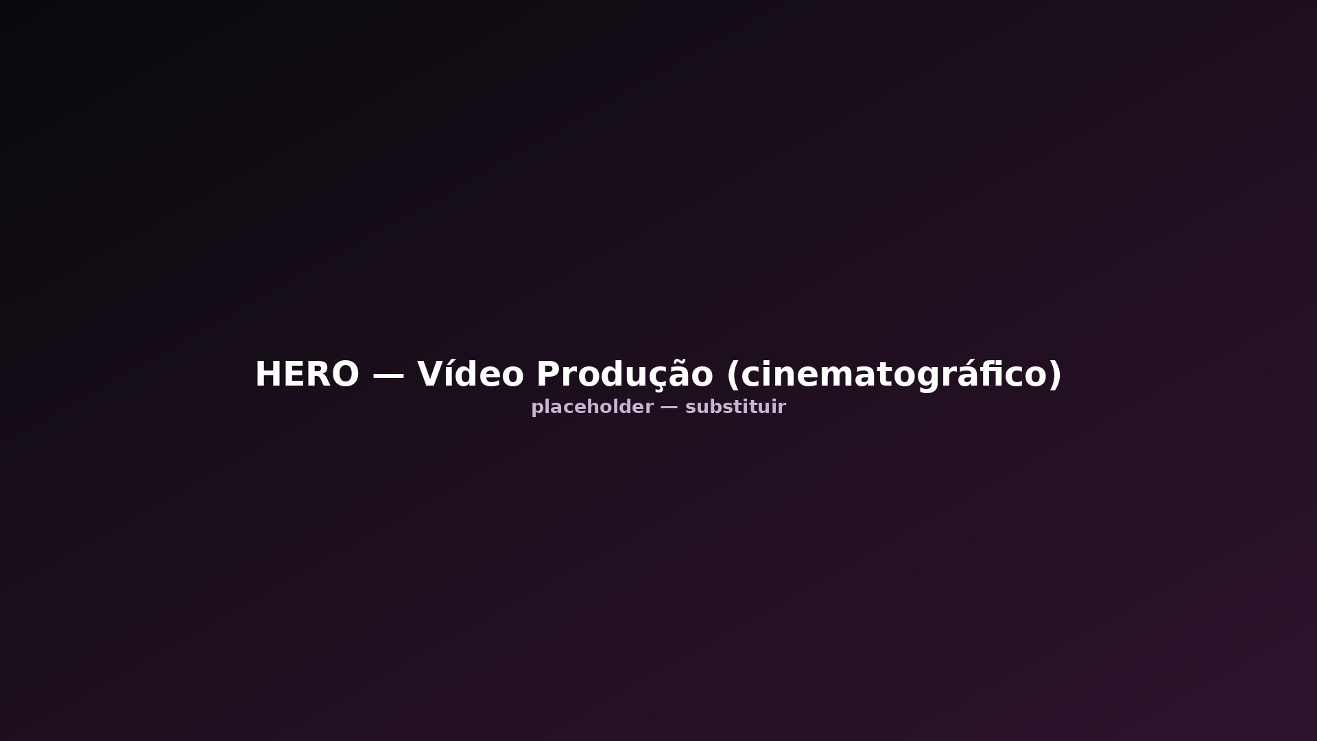 Produção audiovisual cinematográfica