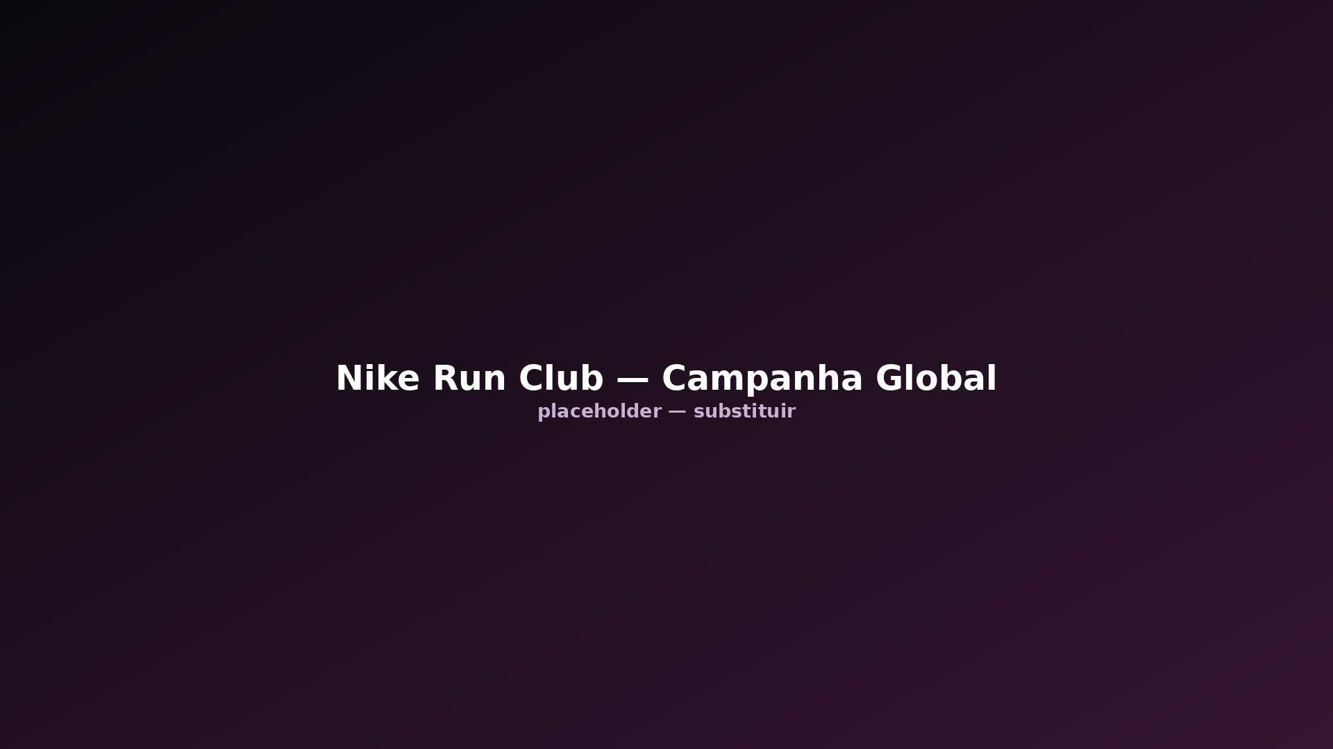 Nike Run Club - Campanha Global